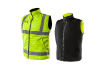 Vests, sleeveless jackets and bodywarmers