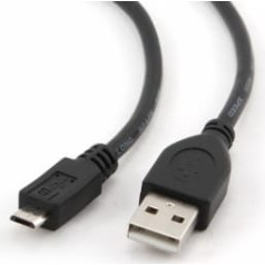 Kabelis Gembird USB Male - MicroUSB Male 1m Black