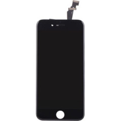 HQ A+ Analogs LCD Skarienjūtīgais Displejs priekš Apple iPhone 6 Pilns modulis Melns