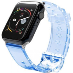 Fusion Accessories Fusion Light silikona siksniņa Apple Watch 42mm / 44mm / 45mm zila