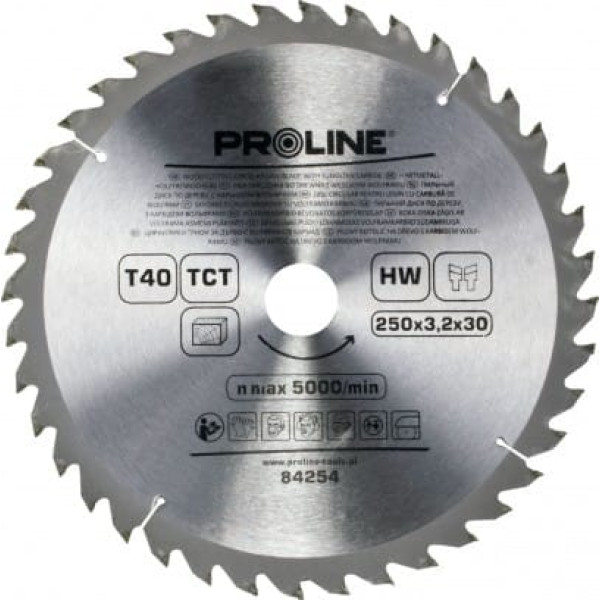 Circular saw for wood 250*60t*30/20/16mm   proline