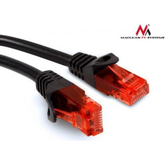 Przewód kabel patchcord UTP cat6 wtyk-wtyk 15m czarny Maclean MCTV-739