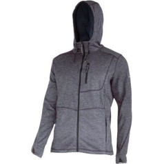 Lahti Pro Hooded sweatshirt with zip grey, 