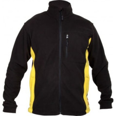 Lahti Pro Fleece jacket, black and yellow, 