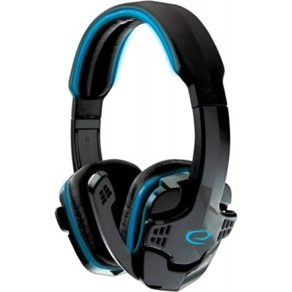 EGH310B Esperanza stereo headphones with microphone for gamers raven blue