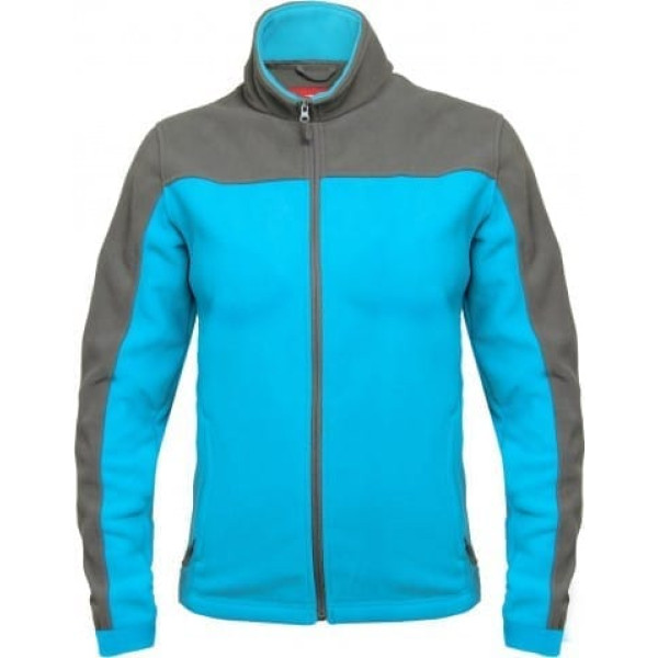 Lahti Pro Ladies' fleece jacket, turquoise and grey, 