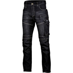 Lahti Pro Jeans trousers, black, stretch, reinforcements, 