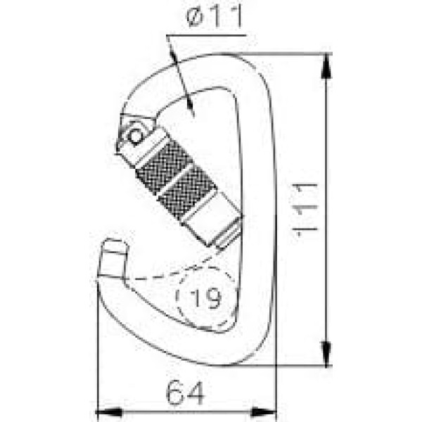 Climbing Technology Karabīne D-Shape TG