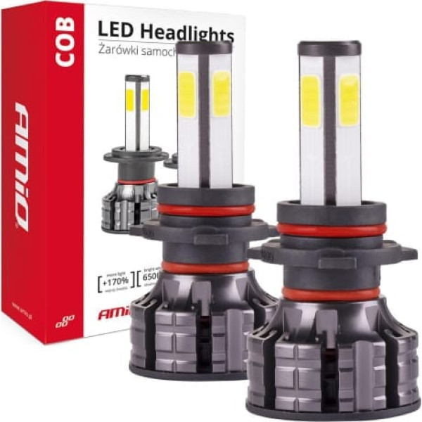 Amio Cob 4side HB4 led auto spuldzes