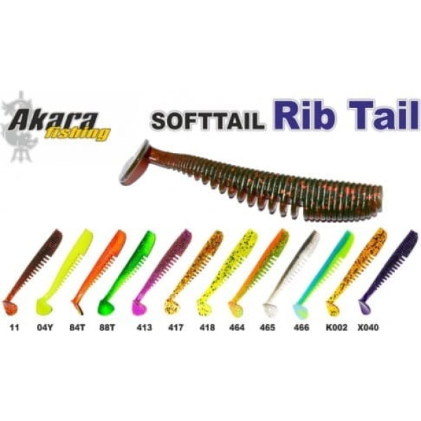 Silikona māneklis AKARA SOFTTAIL «Ribtail 3,5»