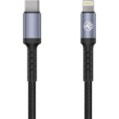 Tellur Lightning to Type-C cable, 3A, PD30W, 2m, nylon, black