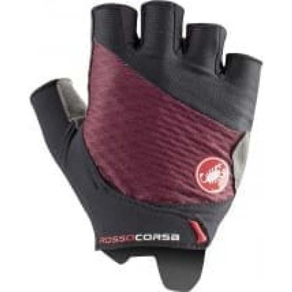 Castelli Velo īsie cimdi ROSSO CORSA 2 W Glove S Bordeaux