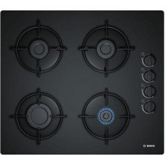 Bosch pop6b6b10 gas hob (4 cooking zones; black color)