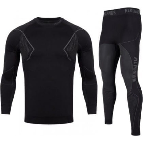 Termoaktīvā apakšveļa Alpinus Active Base Layer Set melna un pelēka M GT43257 / M