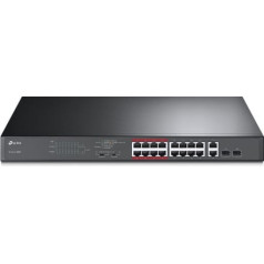 Switch|TP-LINK|Desktop/pedestal|16x10Base-T / 100Base-TX|2x10/100/1000BASE-T/SFP combo|PoE+ ports 16|192 Watts|TL-SL1218MP