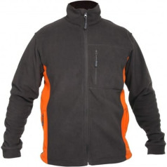 Lahti Pro Fleece jacket, graphite and orange, 