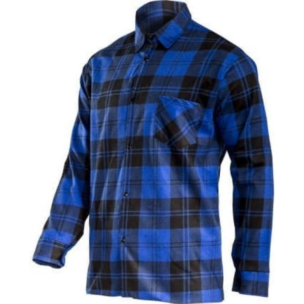 Lahti Pro Flannel shirt dark blue, 170g/m2, 