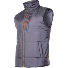 Lahti Pro Vest, padded, grey-orange, 