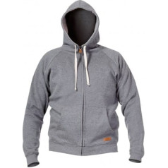 Lahti Pro Hooded sweatshirt with zip, grey, 