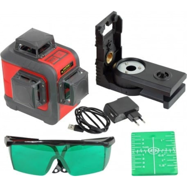 Laser level 3 beams 360 degree, green , 20m, ce,  proline