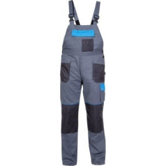 Lahti Pro Bib pants grey-blue 100% cotton, 190g/m2,