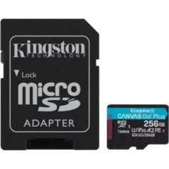 Kingston microSDXC Canvas Go! Plus 256GB Карта памяти + Adapter