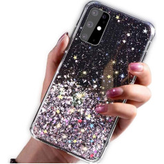 Fusion Accessories Fusion glue glitter silikona aizsargapvalks Apple iPhone 13 Pro melns