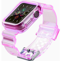 Fusion Accessories Fusion Light Set silikona siksniņa Apple Watch  42mm / 44mm / 45mm sarkana