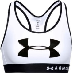 Under Armour vidus atslēgas cauruma grafiskais krūšturis W 1344333-100 / XS