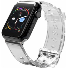 Fusion Accessories Fusion Light silikona siksniņa Apple Watch 42mm / 44mm / 45mm melna