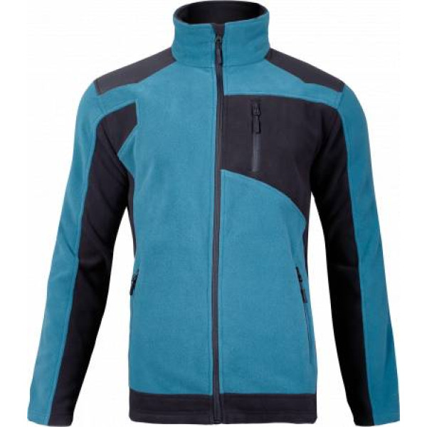 Lahti Pro Fleece jacket with reinforcement, turq-black,