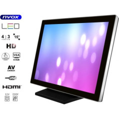 Nvox 15cali vga hdmi touch monitor 12v 230v led