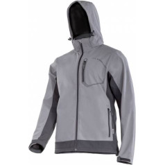 Lahti Pro Softshell jacket with hood, grey, size s, ce, lathi