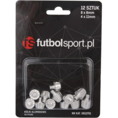 Futbolsport Alumīnija sporta futbola ķegļi 8x8mm + 4x11mm //