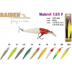 Vobleris RAIDEN «Makrel» 125 F