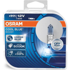 Halogēna spuldze osram h1 12v 80w p14,5s cool blue boost 5500k / 2 gab.