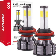 Cob 4side amio led auto spuldzes h8 / h9 / h11