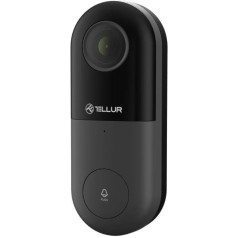 Tellur Smart WiFi Video DoorBell 1080P, PIR, Wired black