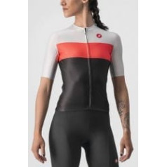 Castelli Velo krekls AERO Pro W Jersey M Light Black/Brilliant Pink-Silver