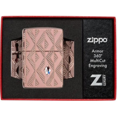 Zippo šķiltavas 49702 Armor® Geometric Diamond Pattern Design