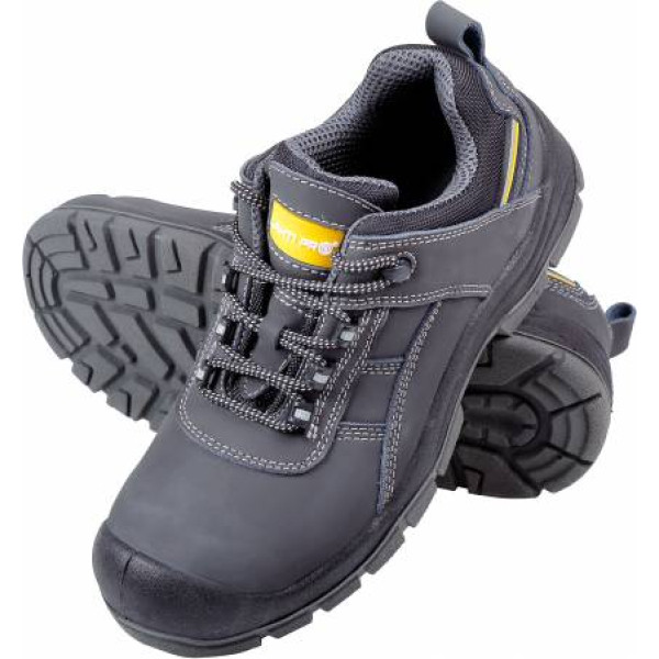 Lahti Pro Shoes, nubuck, black-yellow, s3 src, 