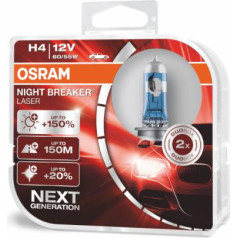 O-64193NL-HCB Żarówki halogenowe Osram H4 12V 60/55W P43t Night Breaker Laser +150% / 2 sztuki