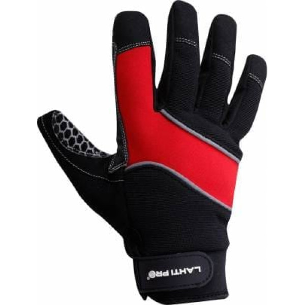 Lahti Pro Gloves anti-slip black-red l281109p, card, 