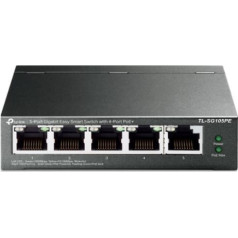 Switch|TP-LINK|TL-SG105PE|Desktop/pedestal|5x10Base-T / 100Base-TX / 1000Base-T|PoE ports 4|TL-SG105PE