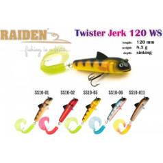 Vobleris RAIDEN «Twister Jerk» 120 WS