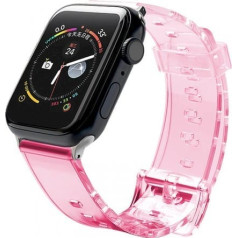 Fusion Accessories Fusion Light silikona siksniņa Apple Watch 38mm / 40mm / 41mm sarkana