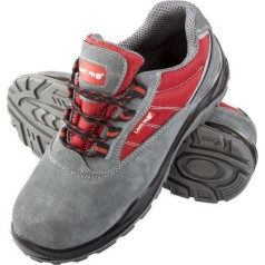 Lahti Pro Shoes, suede/oxford, grey-red, s1p src, 