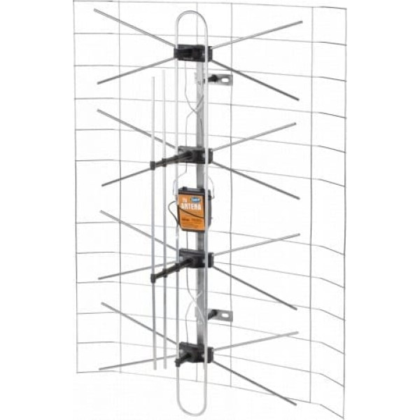 LP Antena TV siatkowa kompletna(zasilacz+wzmacniacz)+DIPOL 3DX