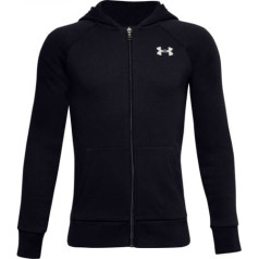 Under Armour UA Y RIVAL COTTON FZ HOODIE 1357613 001 / Melna / L