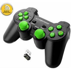Esperanza EGG108G Gamepad bezvadu dators / PS3 USB Gladiators melns un zaļš